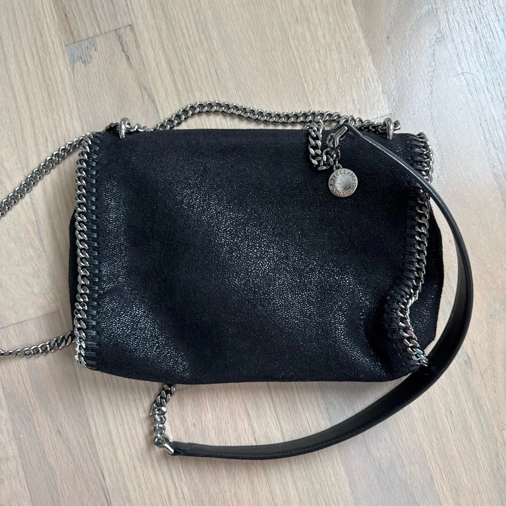 Black Stella McCartney Black Chain-Trimmed Bag - Picture 5 of 5